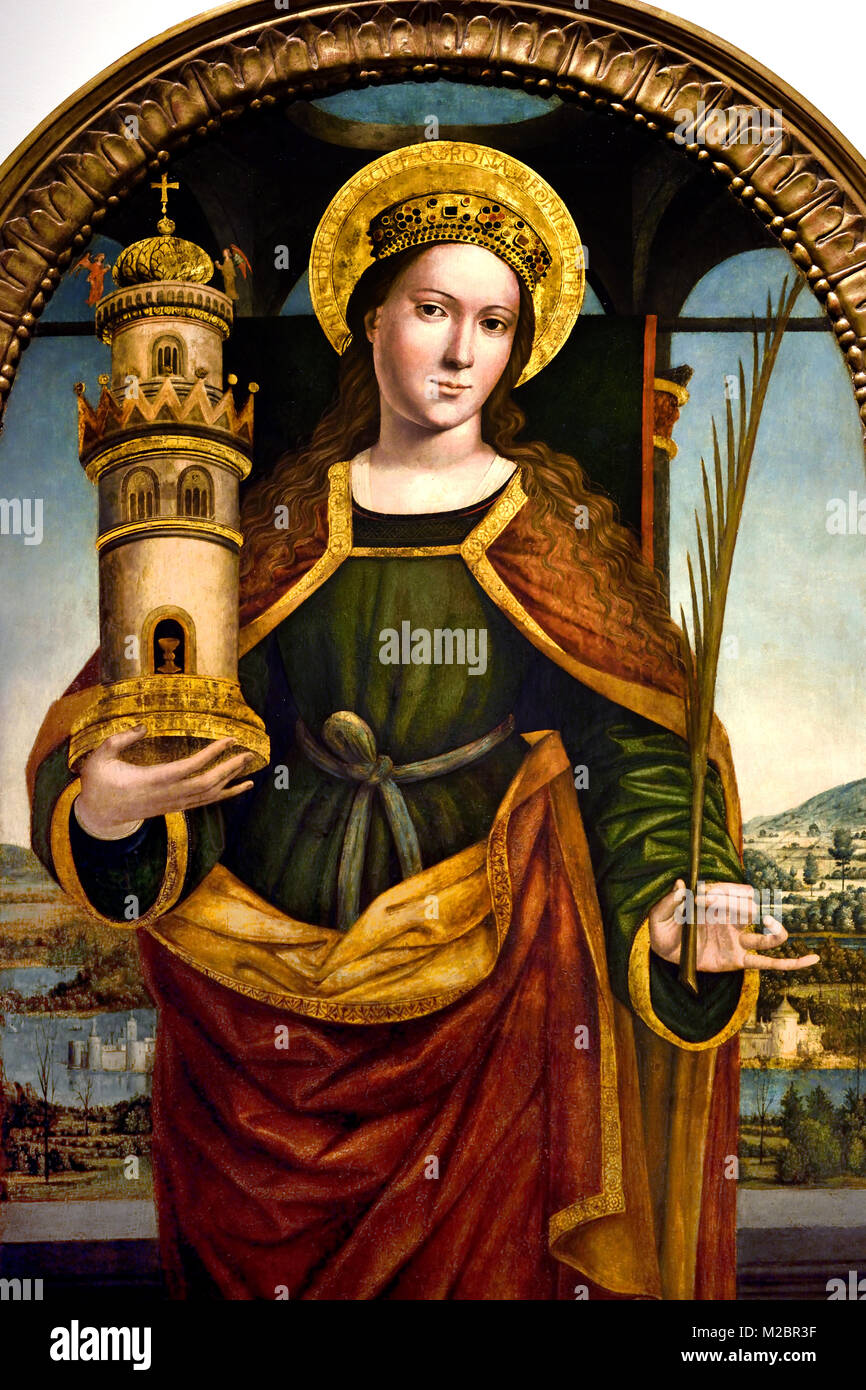 St Barbara 1500 unknown master 16th-century, Italian, Italy, Stock Photo