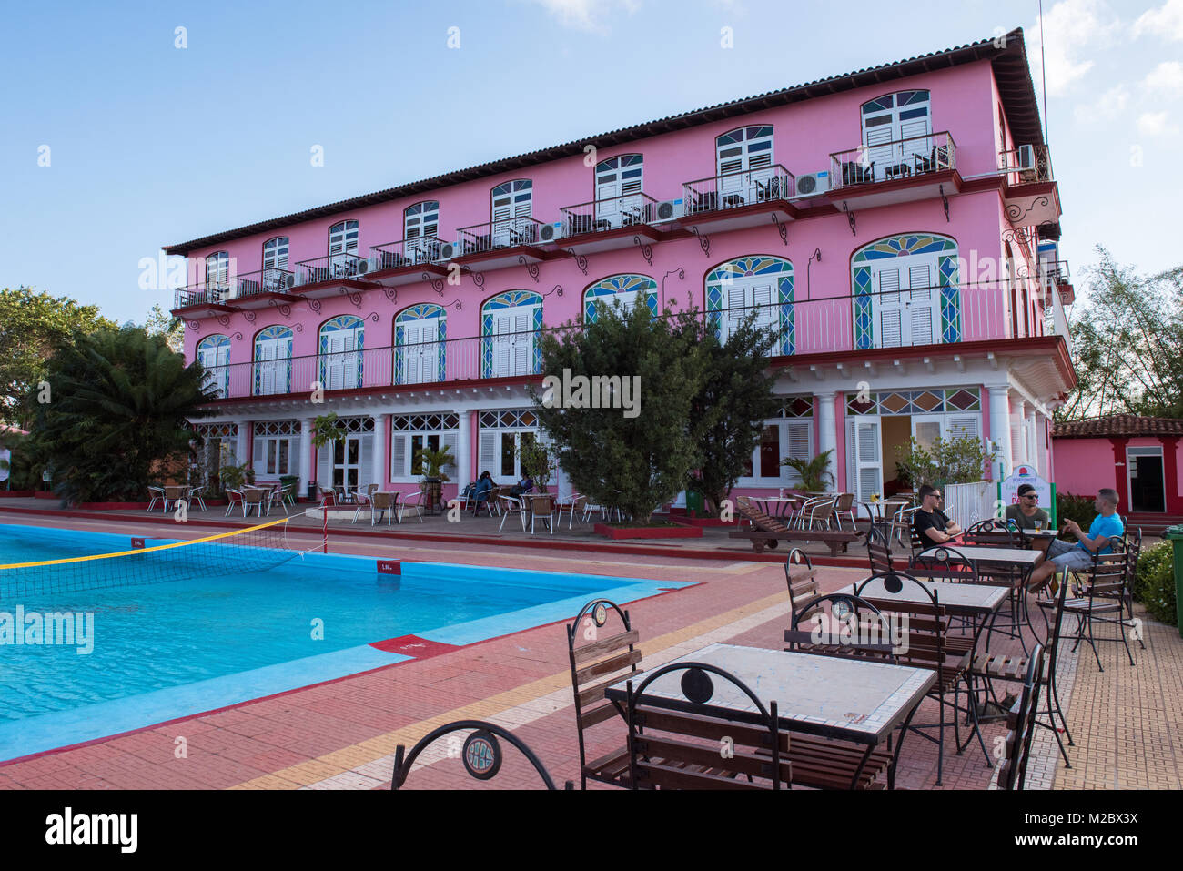 The famous hotel Los Jasmines, Vinales valley, Pinar Del Rio, Cuba Stock Photo