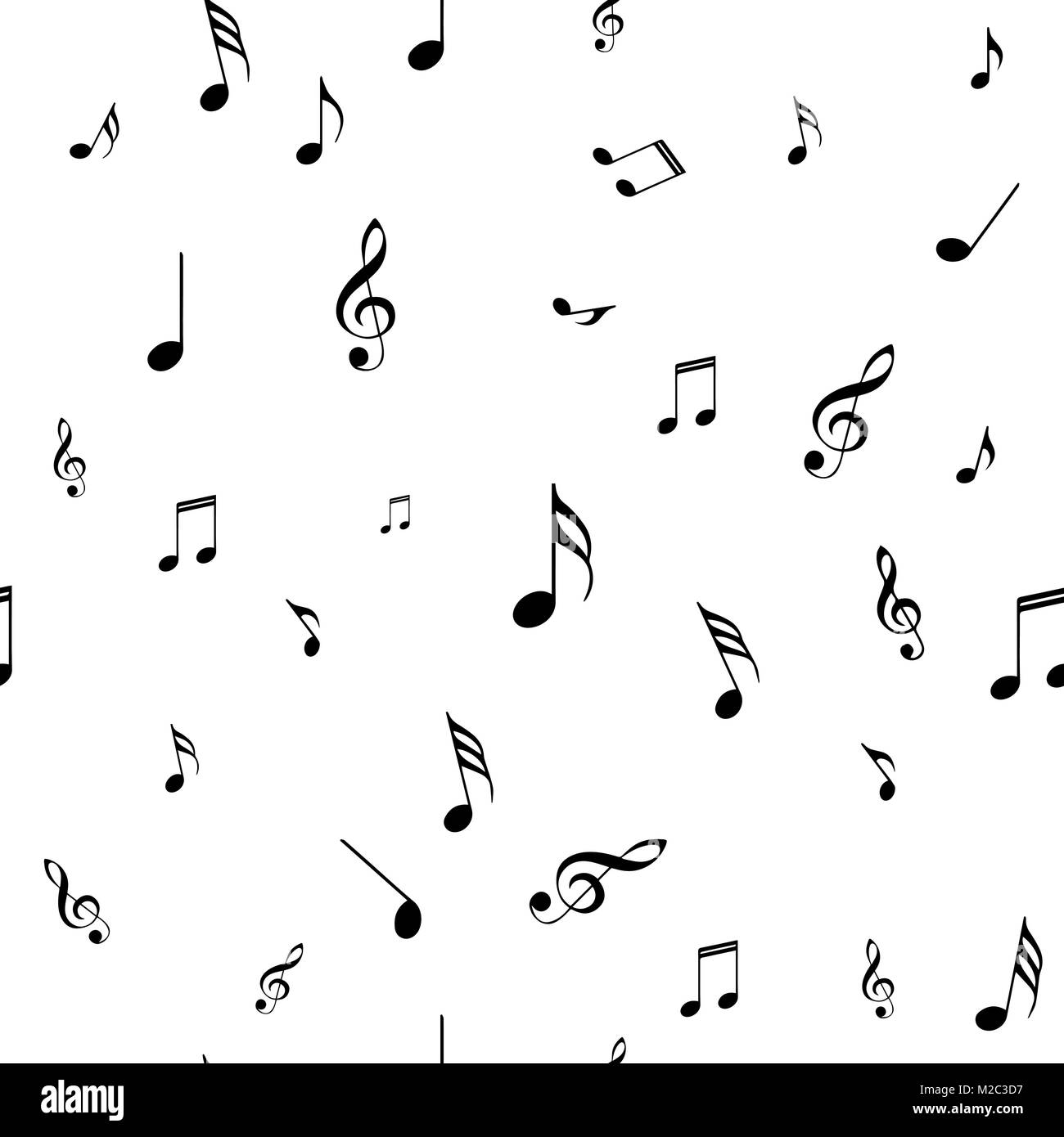 Abstract music seamless pattern background vector illustration for your ...