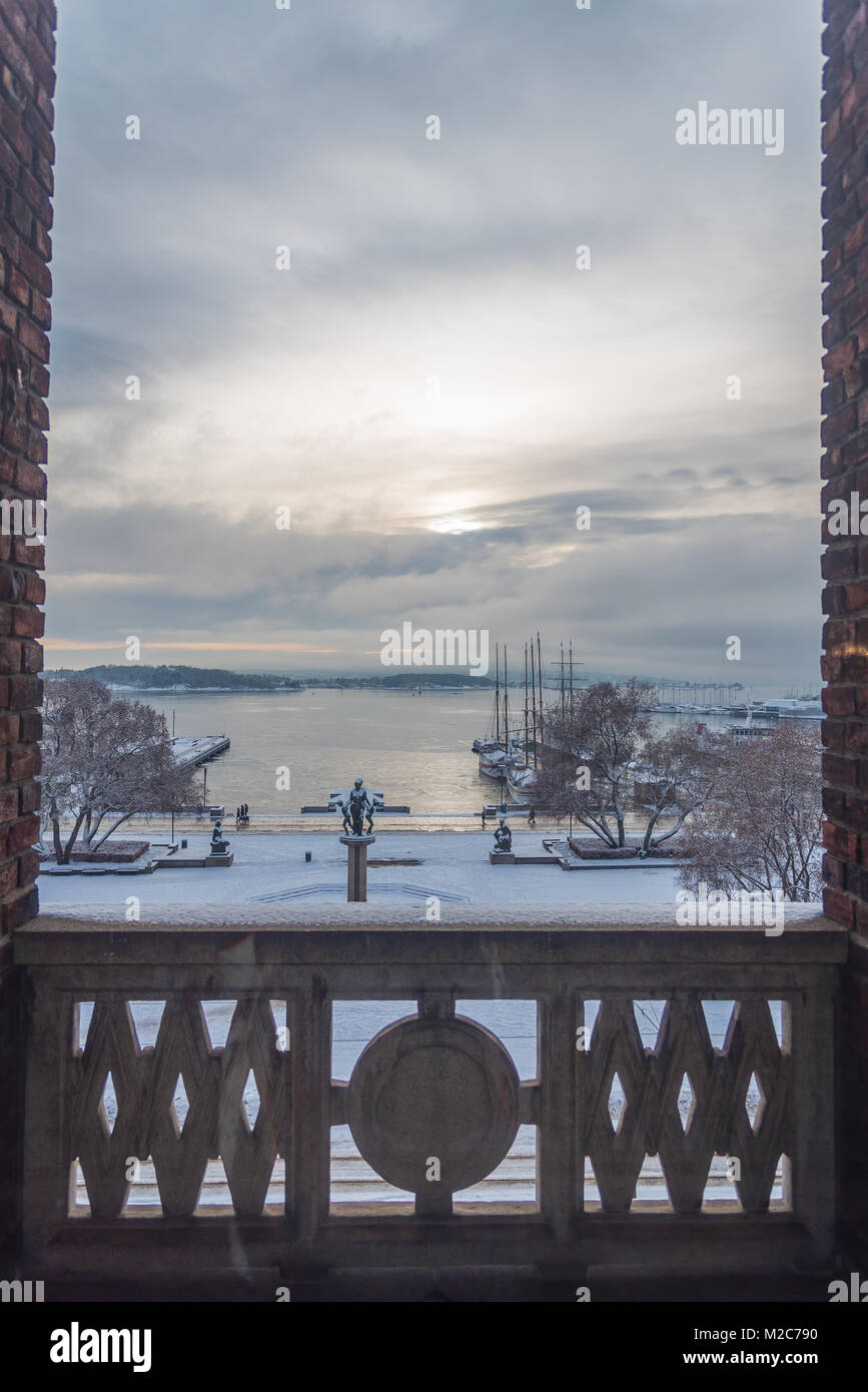 View from Oslo City Hall, Oslo Stock Photo