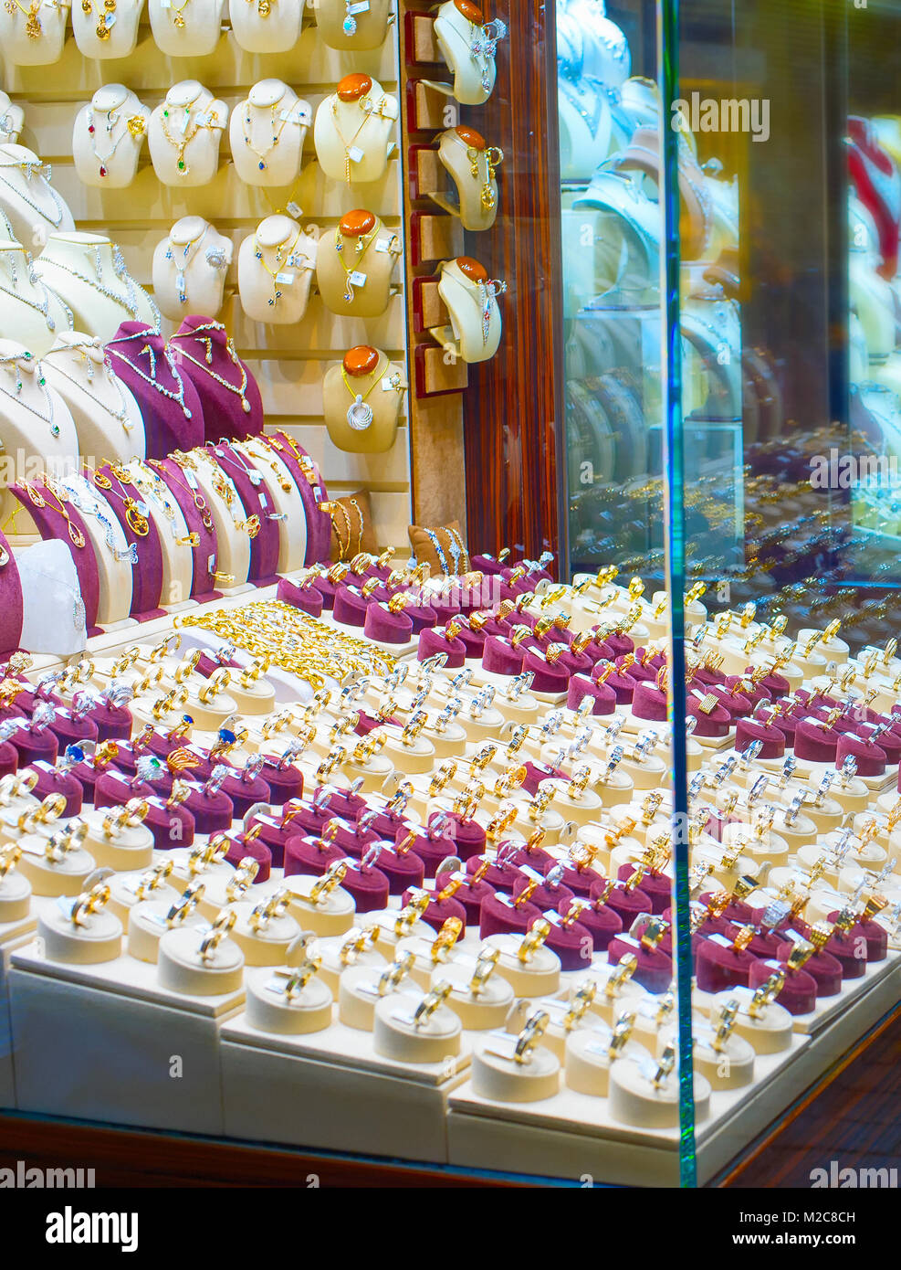 Jewelry shops at famous Tehran Grand Bazaar. Iran Stock Photo Alamy
