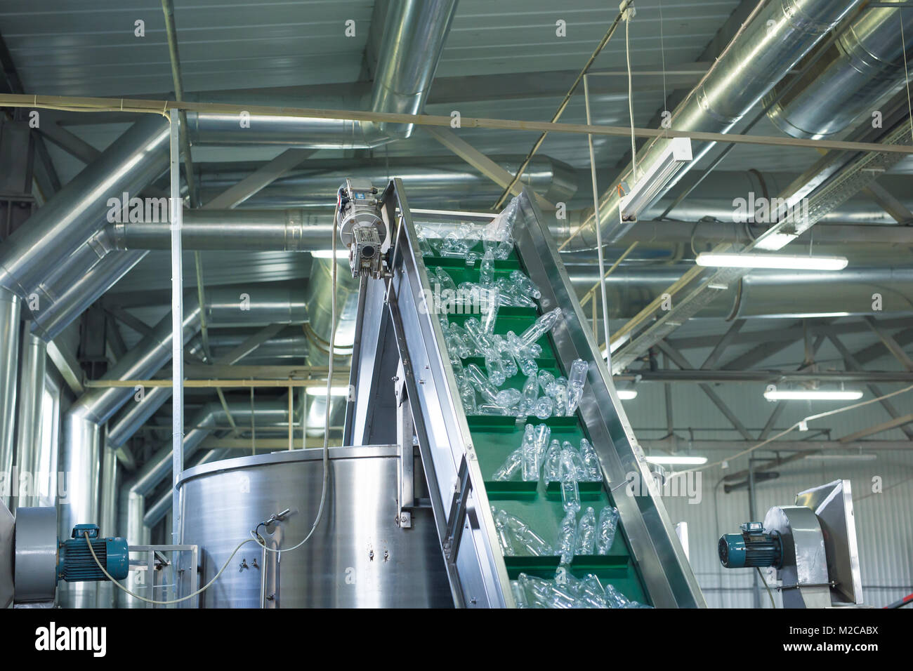 Plastic bottle making process Stock Photo Alamy