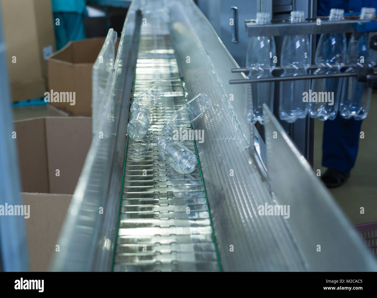 Plastic bottle making process Stock Photo Alamy