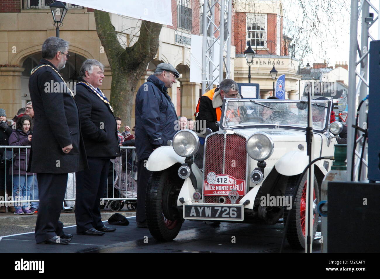 Photo Originale Singer Le Mans #46 - Rallye Monte Carlo 1934 - Tirage Argentique