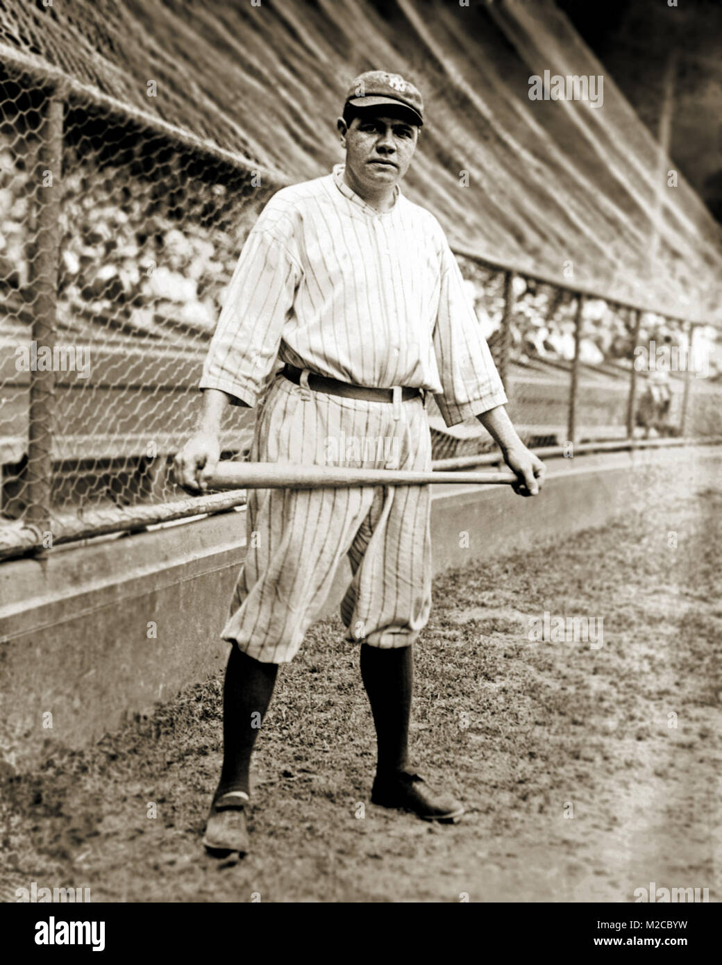 George Herman Babe Ruth of the New York Yankees. Photograph from