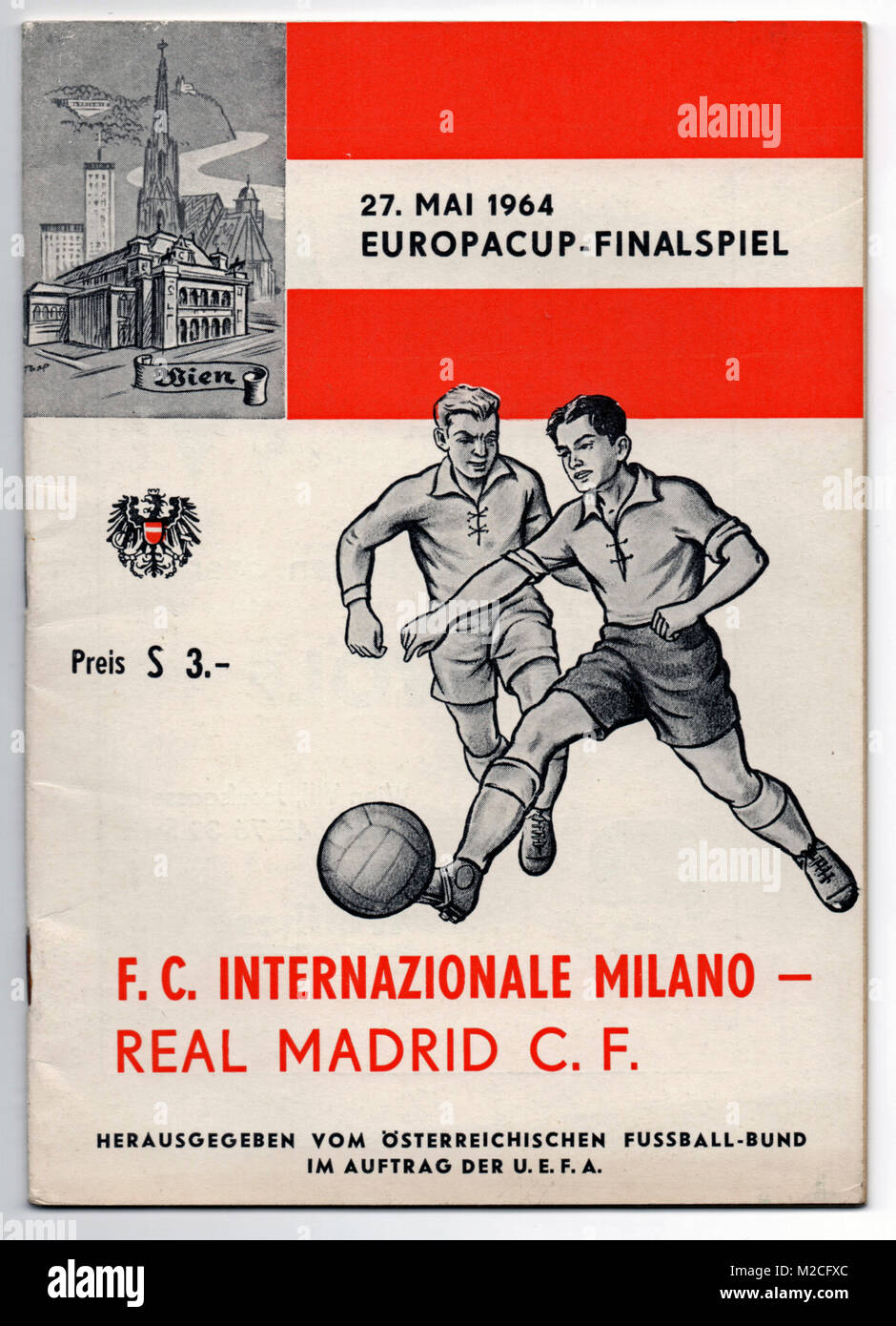 Football Programme: European Cup Final 1964, Inter Milan v Real Madrid.  Inter Milan won 3-1 Stock Photo - Alamy