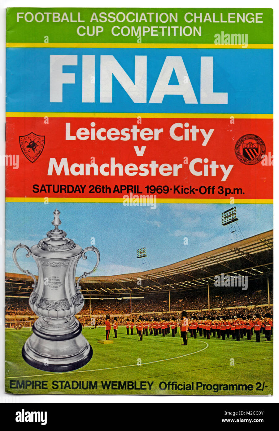 Football Programme 1969 Fa Cup Final Leicester City V Manchester City Manchester City Won 1 0 Stock Photo Alamy