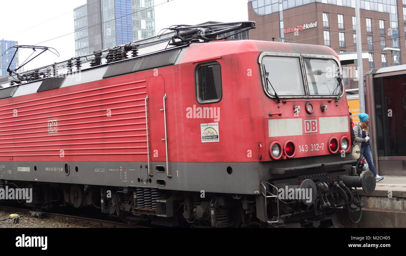Busse und Bahnen im Regioverkehrsverbund (RVF) Freiburg Stock Photo