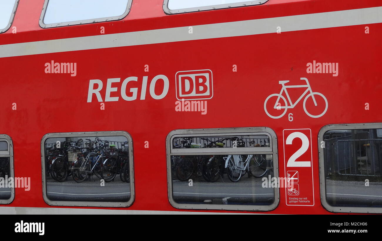 Busse und Bahnen im Regioverkehrsverbund (RVF) Freiburg Stock Photo