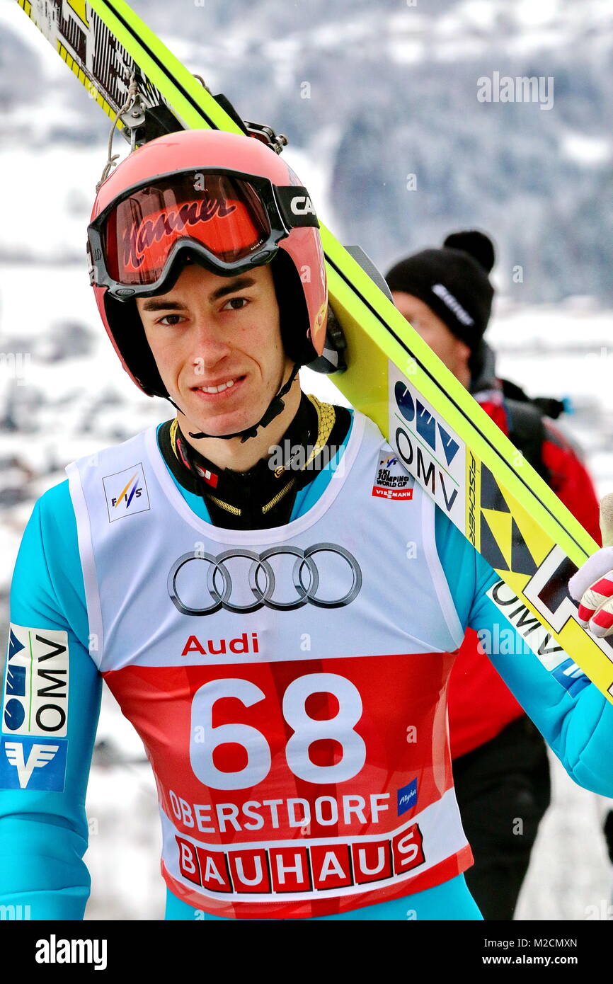 Stefan Kraft, Skispringer, Österreich, Qualfikation für 63. Vierschanzentournee Auftaktspringen Oberstdorf Stock Photo