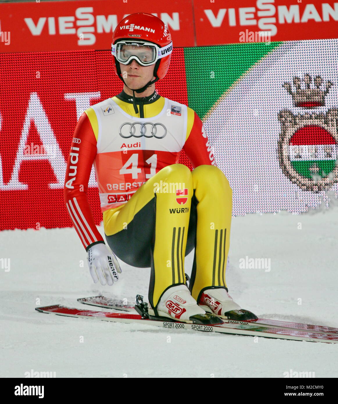 Stephan LEYHE, SC Willingen, Qualifikation für 63. Vierschanzentournee Auftaktspringen Oberstdorf Stock Photo