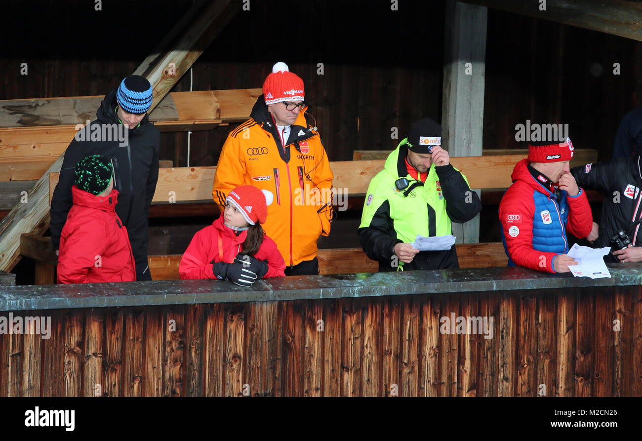 Bundestrainer Hermann Weinbuch beim Schwarzwaldpokal Schonach Teamwettkampf Stock Photo