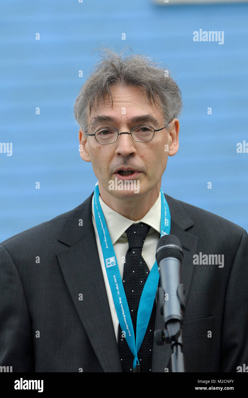 Christopher Todd, Chef der Unit F1 der EU-Kommission, beim Pre-Opening ...