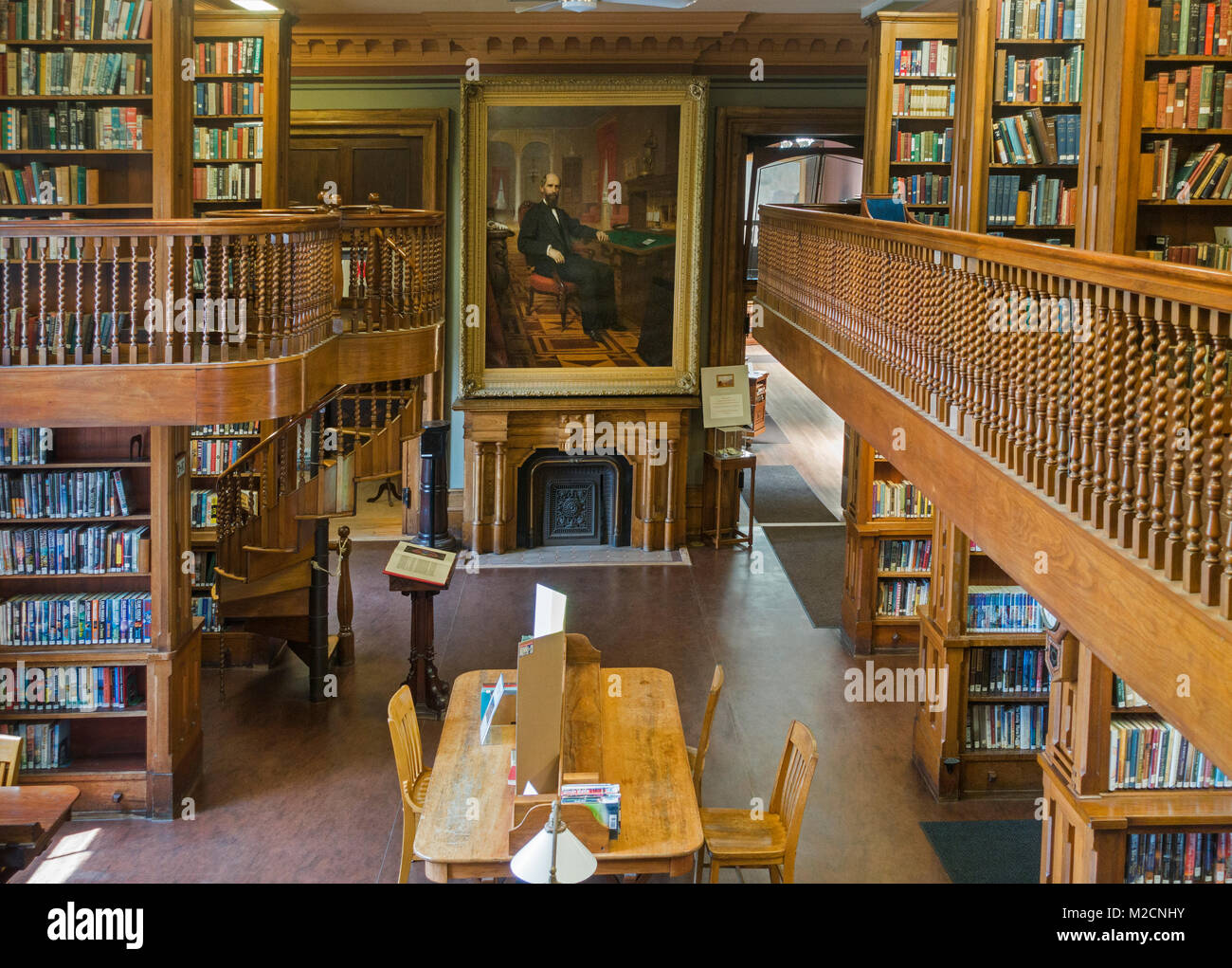 St Johnsbury Athenaeum central library VT Stock Photo Alamy