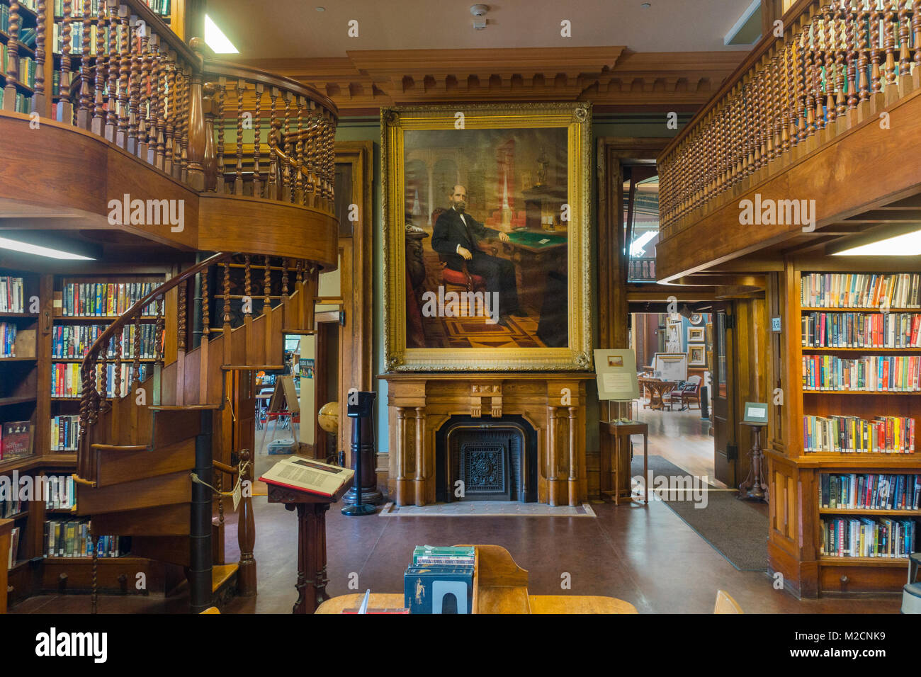 St Johnsbury Athenaeum central library VT Stock Photo Alamy