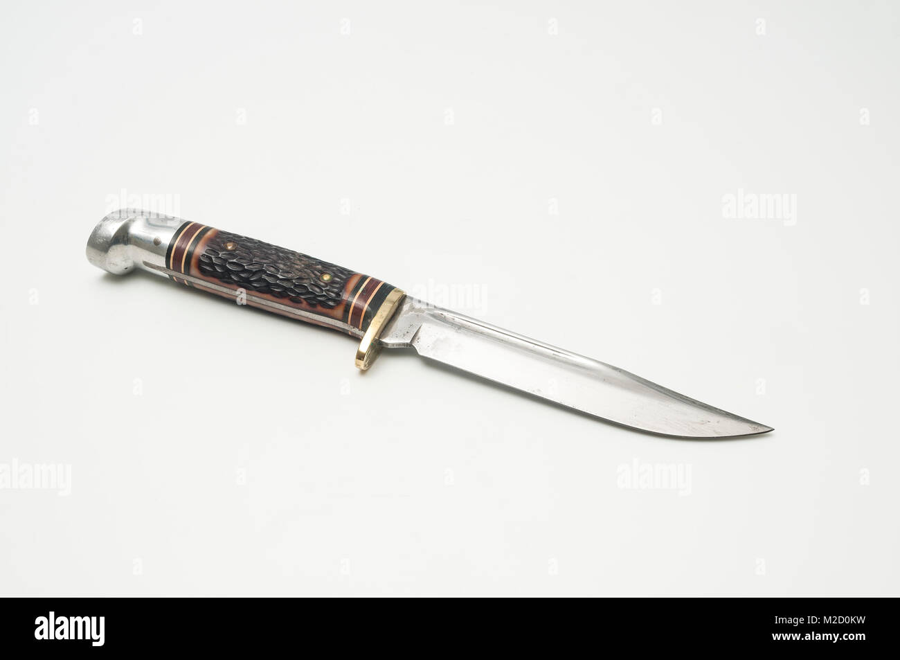 Vintage Western 648A Hunting Knife With Bone Handle Stock Photo Alamy