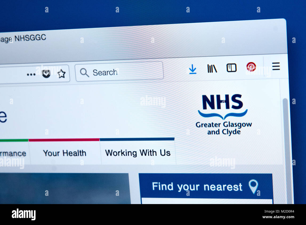 LONDON, UK JANUARY 15TH 2018 The homepage of the official website