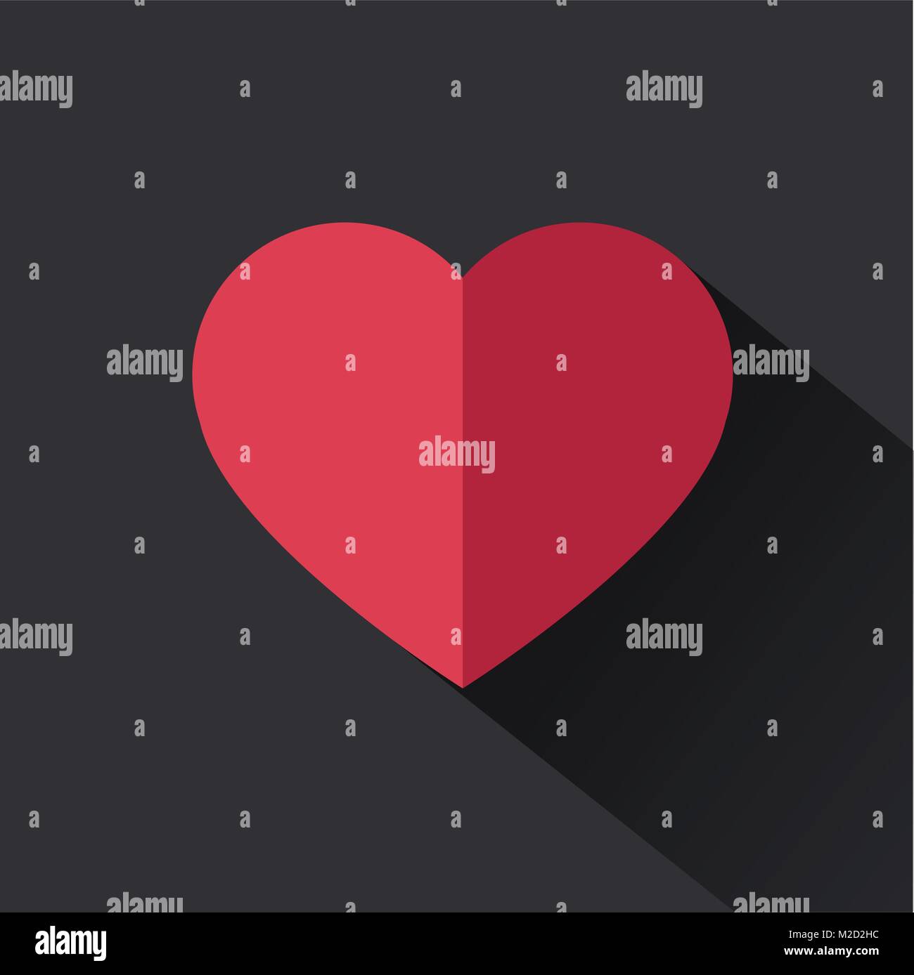 Couple red hearts balloon Stock Vector Images - Alamy