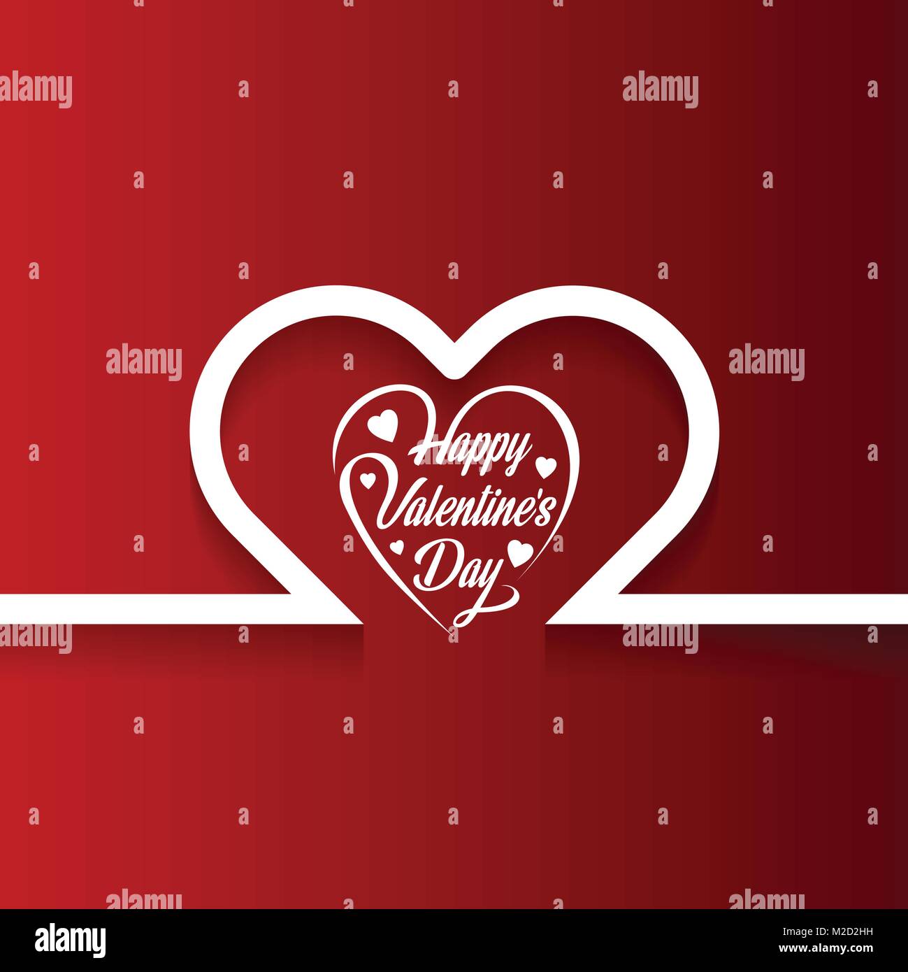 Valentines day. Red hearts Stock Vector Image & Art - Alamy