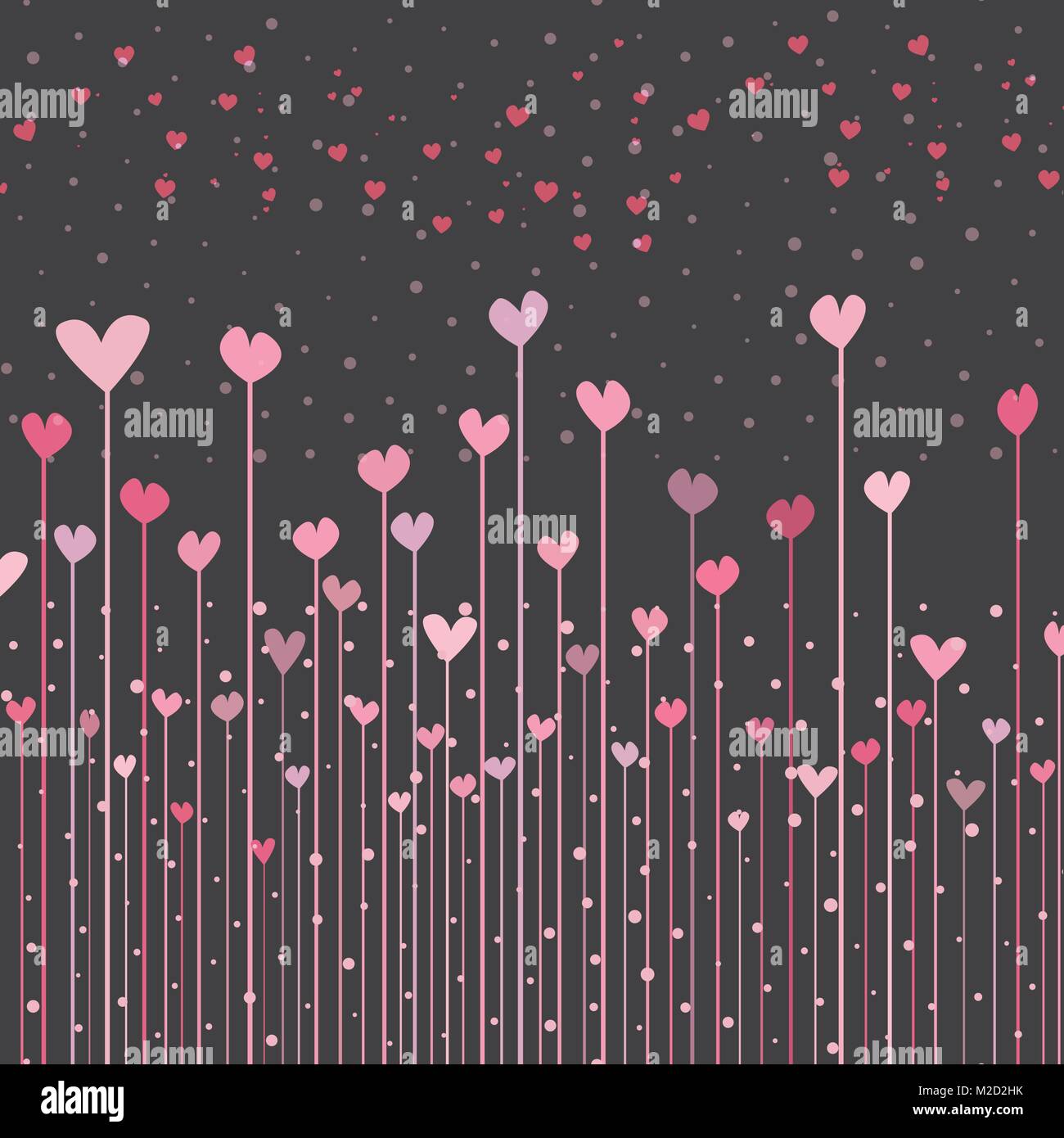 Valentines day. Red hearts Stock Vector Image & Art - Alamy