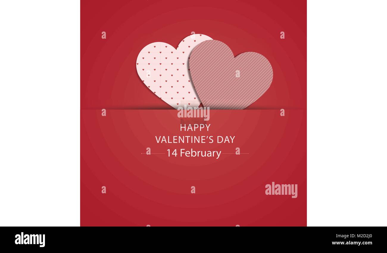 Valentines day. Red hearts Stock Vector Image & Art - Alamy