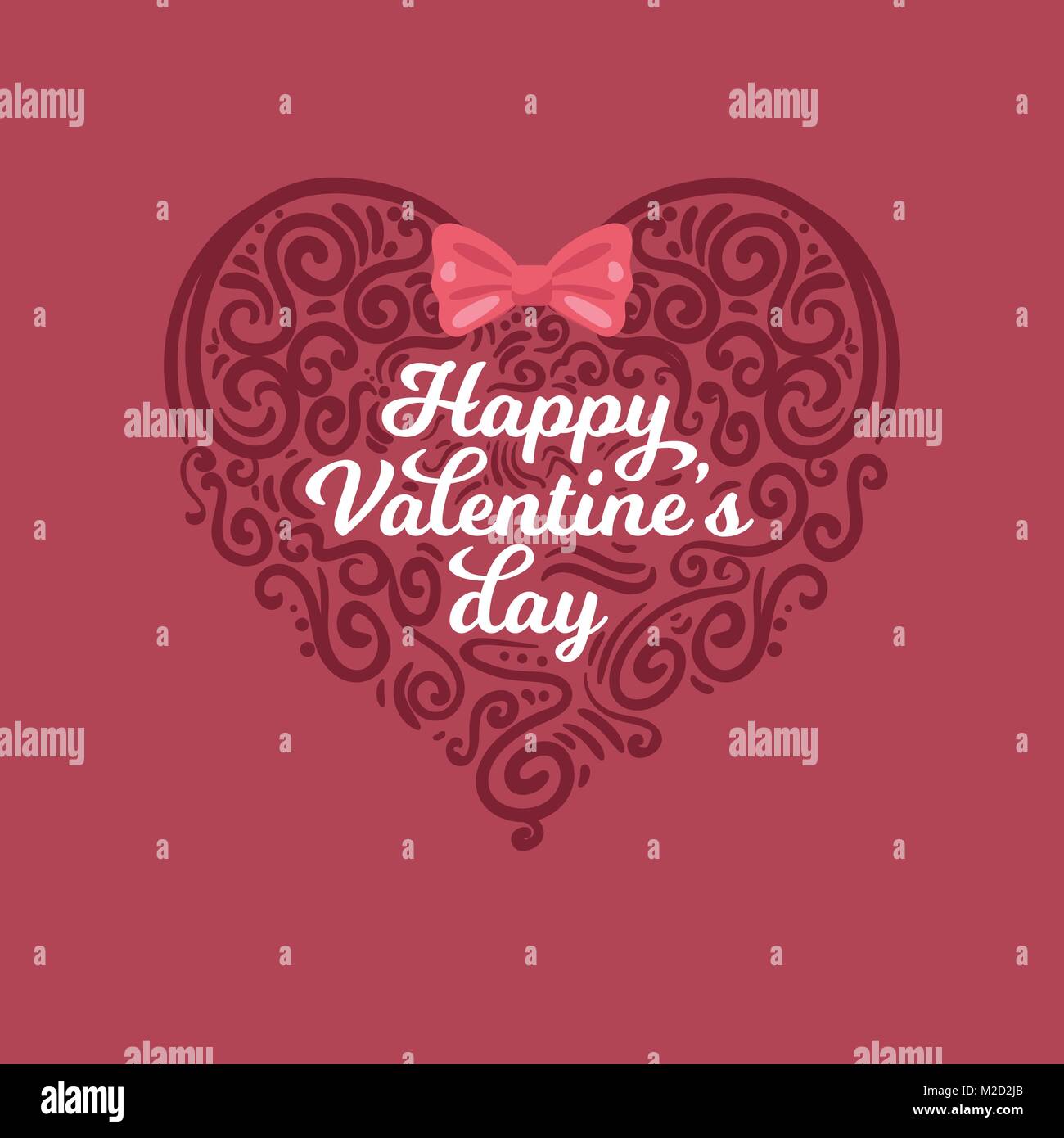Valentines day. Red hearts Stock Vector Image & Art - Alamy
