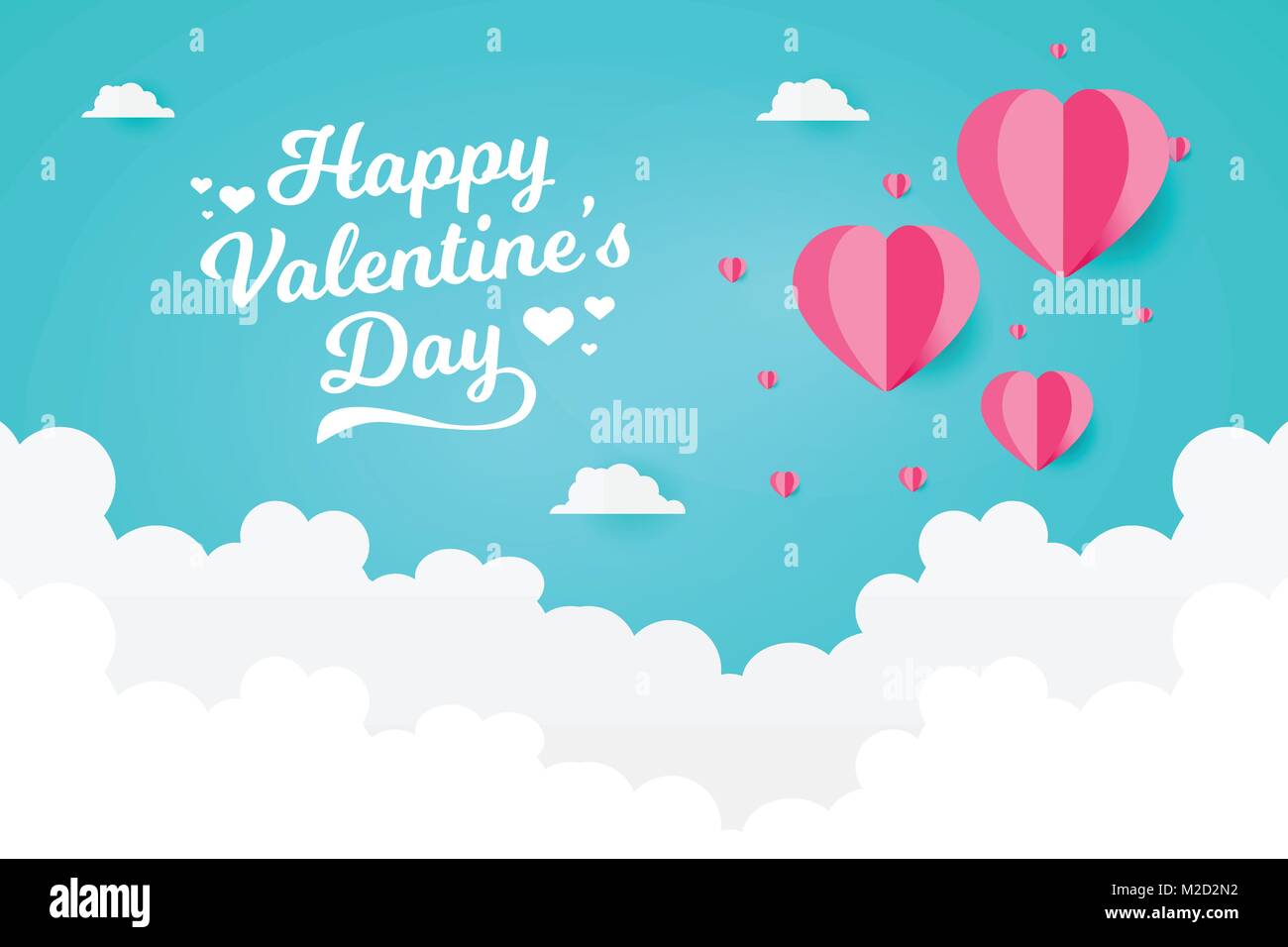 Valentines day. Red hearts Stock Vector Image & Art - Alamy