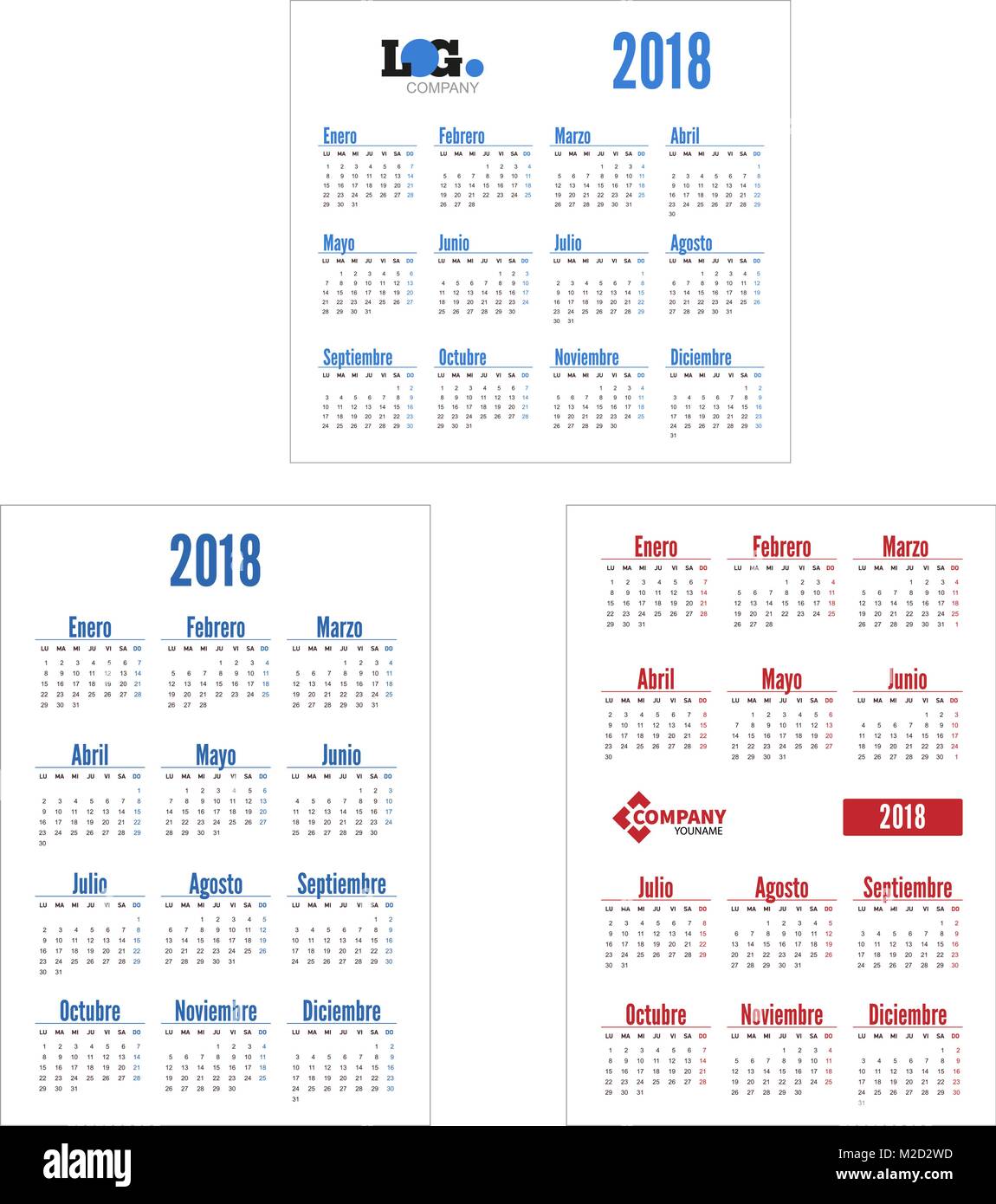 September calendar spanish hires stock photography and images Alamy