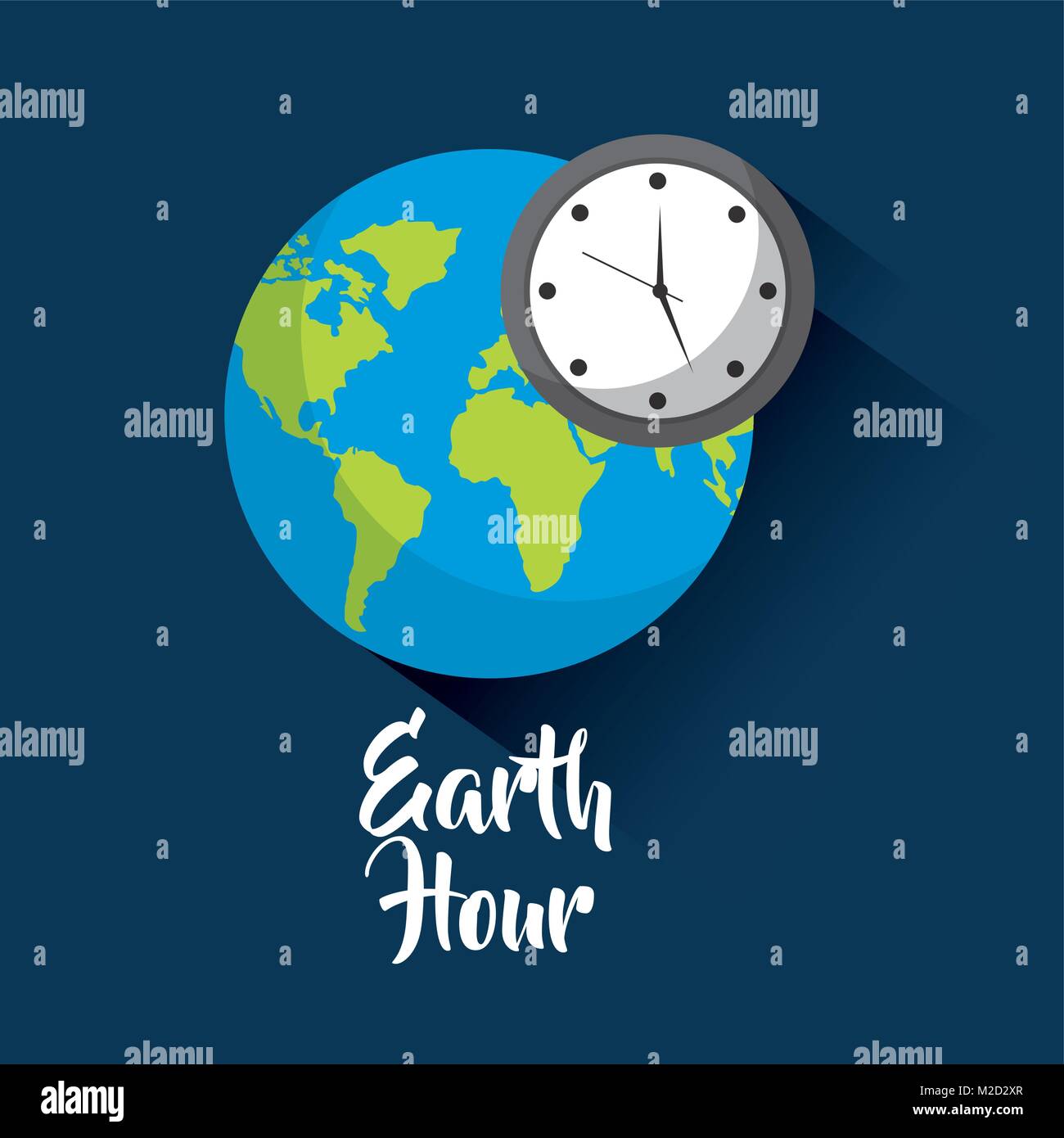earth hour global world clock saving Stock Vector Image & Art Alamy