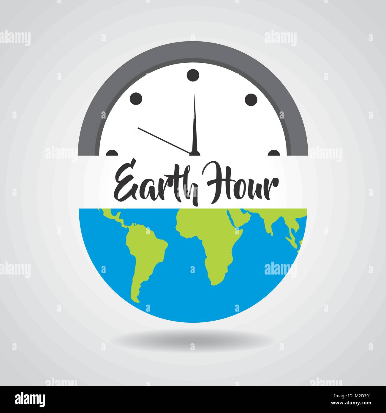 earth hour save energy clock world Stock Vector Image & Art Alamy