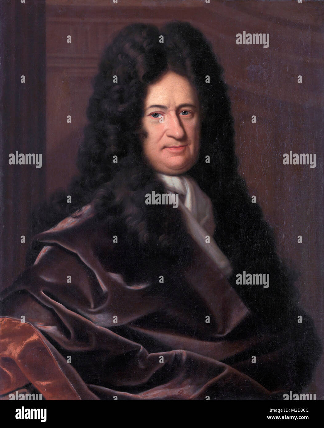 Gottfried Wilhelm Leibniz, Gottfried Wilhelm von Leibniz (1646 - 1716) German polymath and philosopher Stock Photo