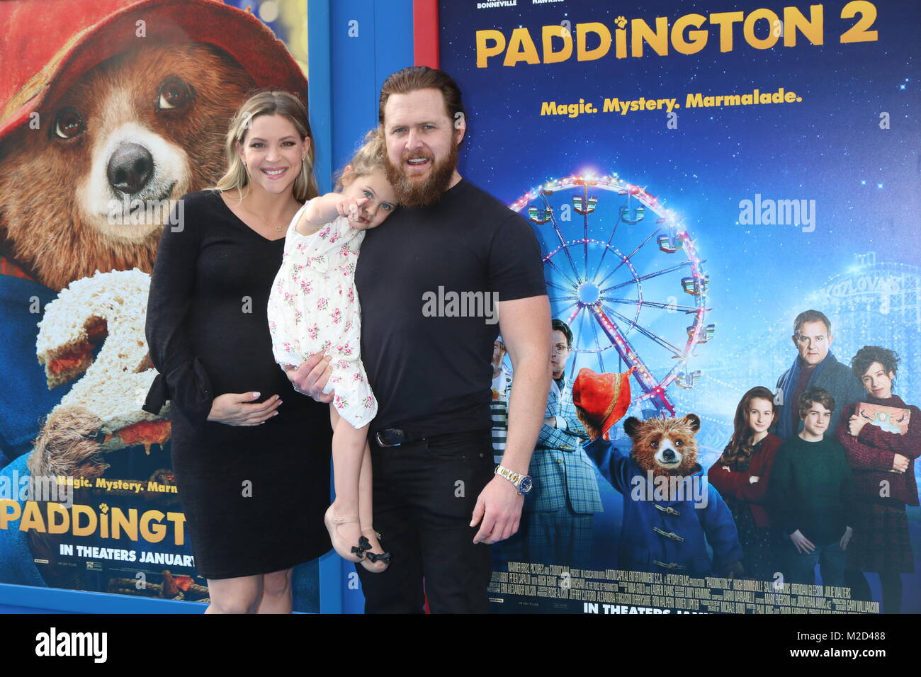 'Paddington 2' US Premiere at Village Theater on January 6, 2018 in Westwood, CA  Featuring: AJ Buckley, family Where: Westwood, California, United States When: 06 Jan 2018 Credit: Nicky Nelson/WENN.com Stock Photo