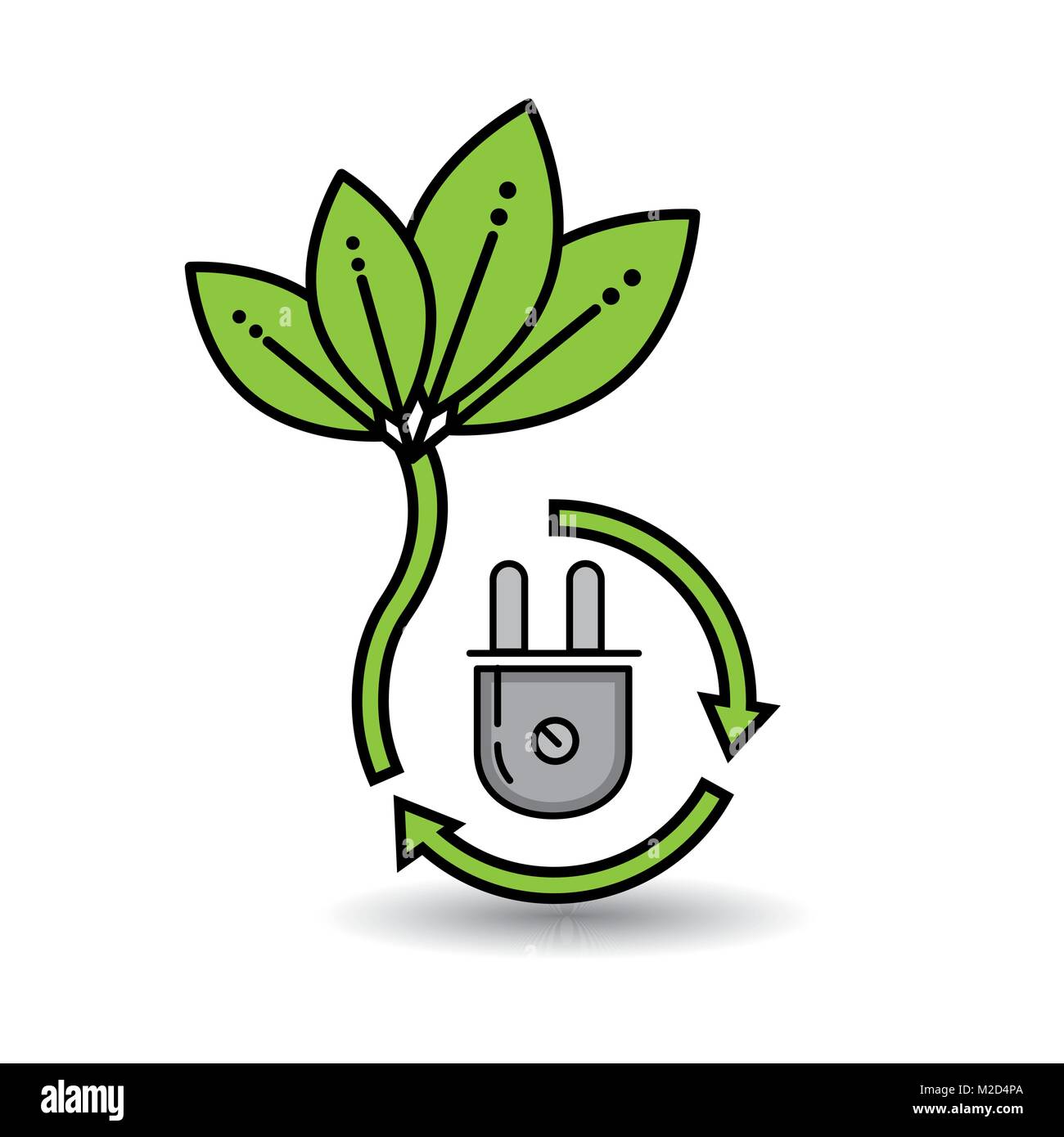 Planet earth electric cable plug Stock Vector Images - Alamy