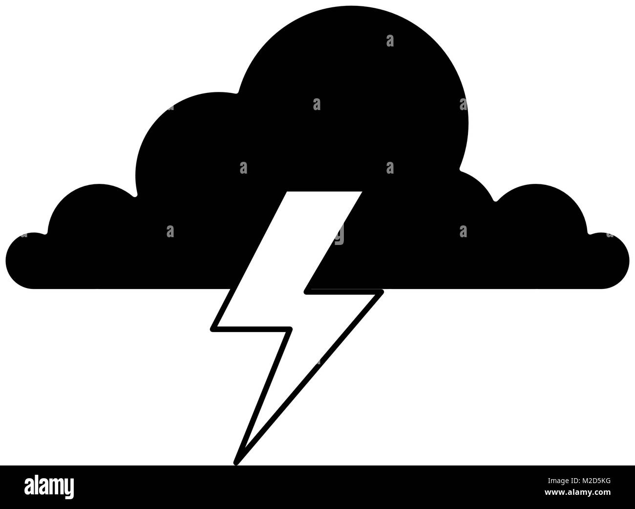 weather cloud rainy with ray Stock Vector Image & Art - Alamy