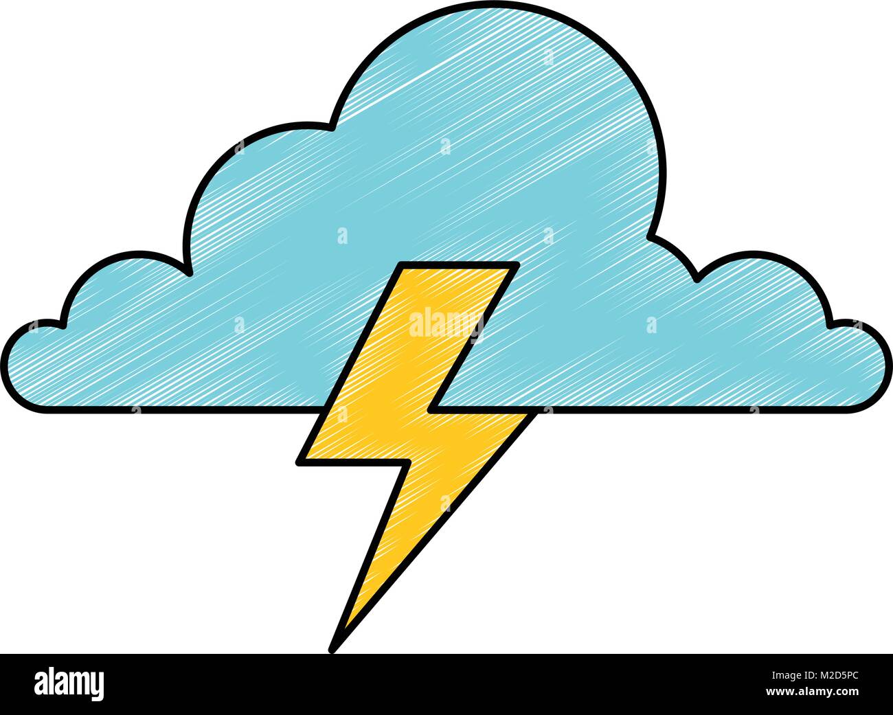 weather cloud rainy with ray Stock Vector Image & Art - Alamy