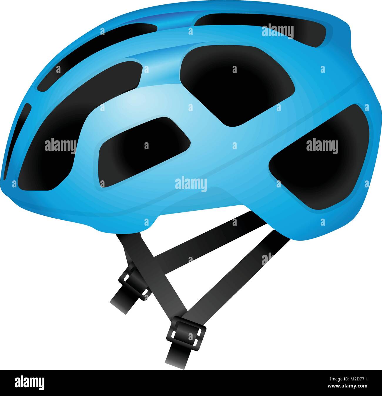 Cycling helmet on a white background. Stock Vector