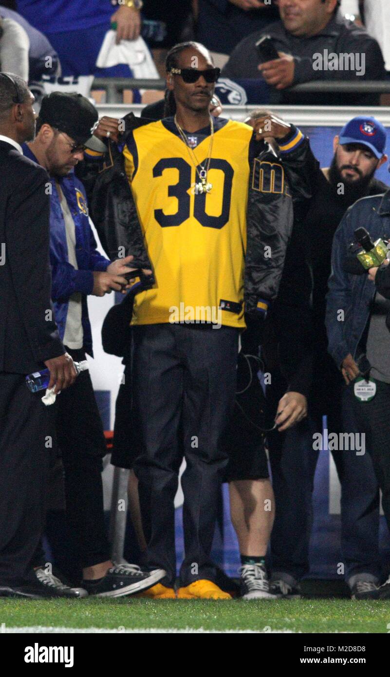 Saturday January 6, 2018: Celebs out at the Rams playoff game. The Atlanta  Falcons defeated the Los Angeles Rams by the final score of 26-13 in the  NFC Wild Card 1st Round