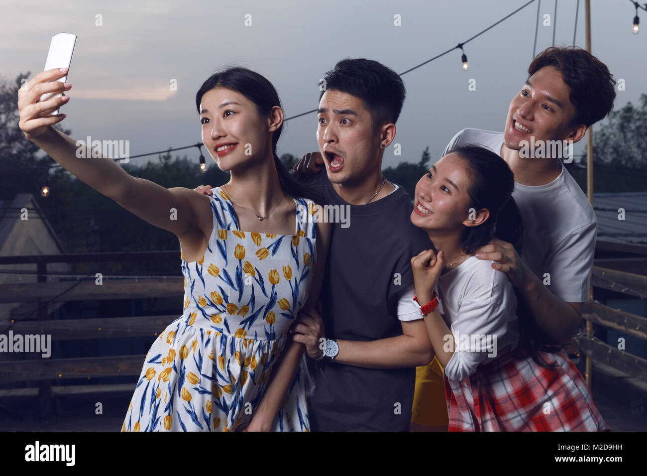 Youth parties photograph by cell phone Stock Photo Alamy