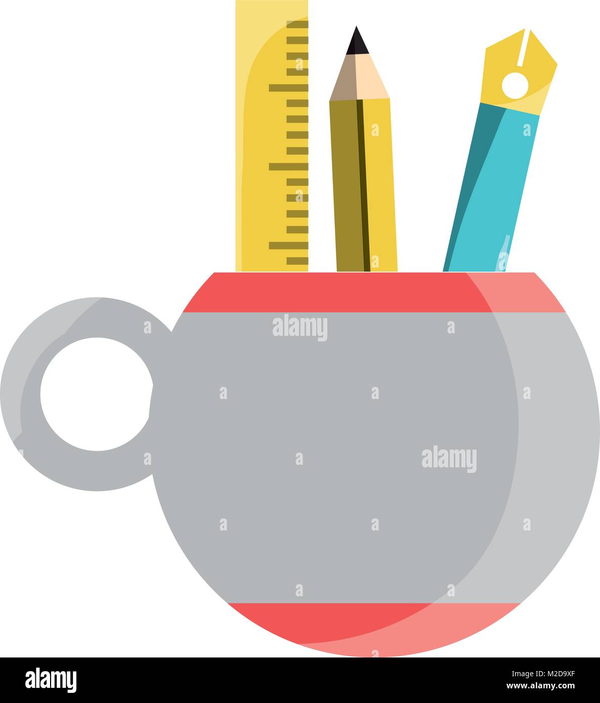 pencil cup holder Stock Vector Image & Art Alamy