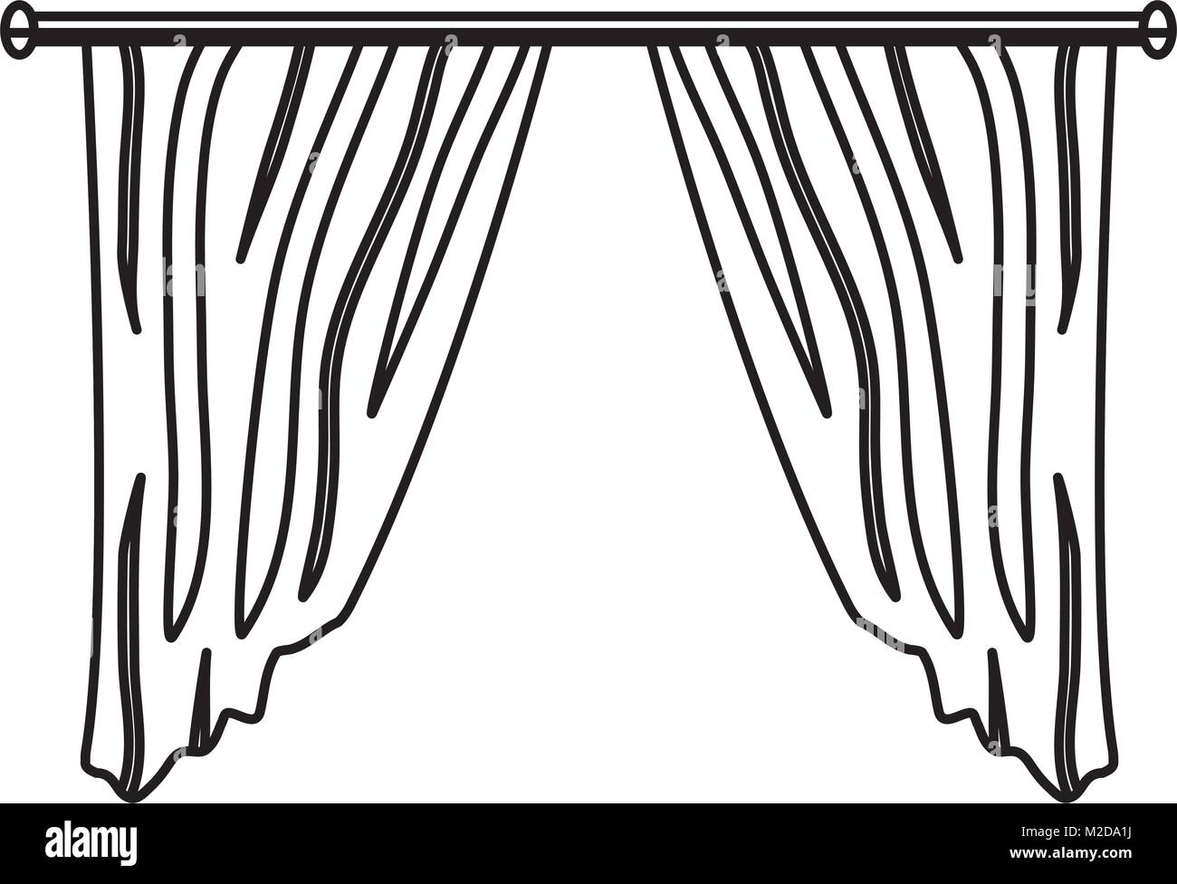 Red curtains Black and White Stock Photos & Images Alamy