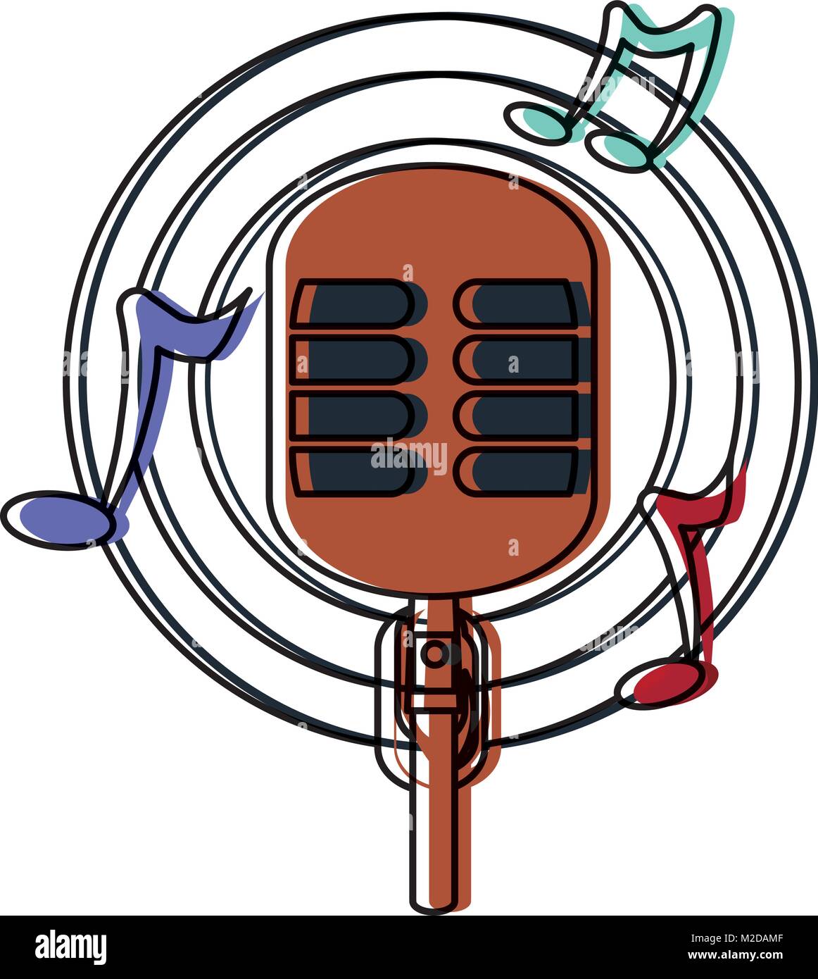 retro microphone icon Stock Vector Image & Art - Alamy