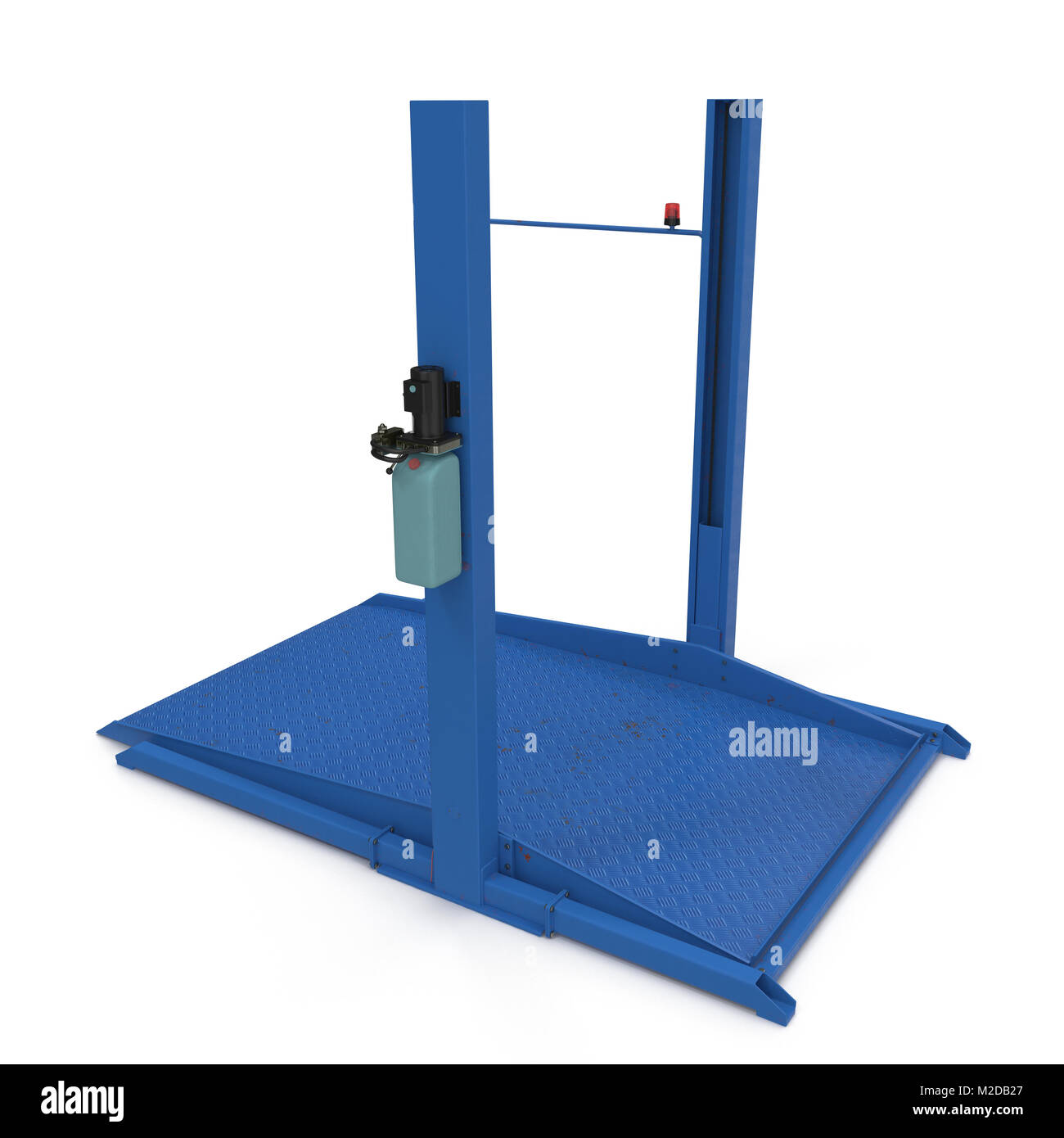 Two post car lift hi-res stock photography and images - Alamy