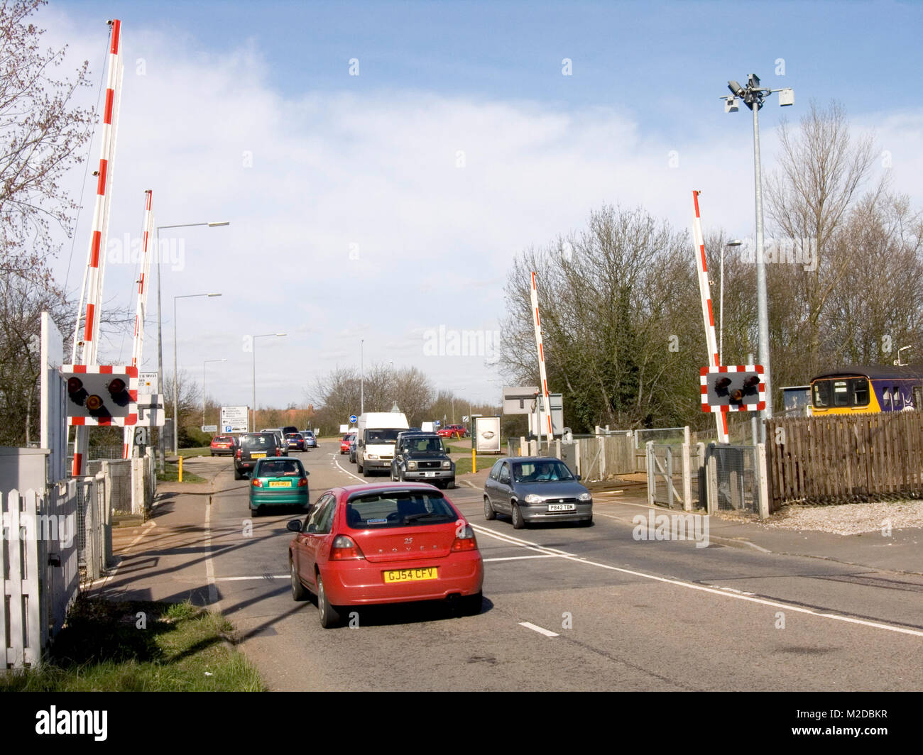 Level Crossing Stock Photo