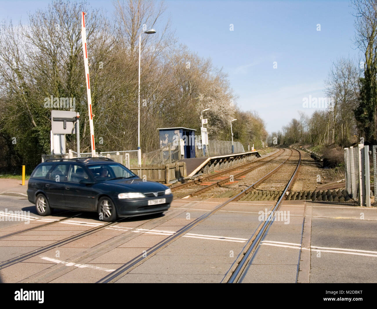 Level Crossing Stock Photo