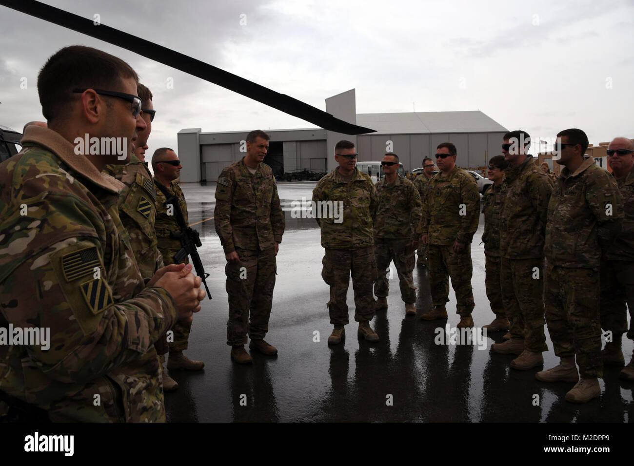 U.S. Army Soldiers with Task Force Marauder were presented with coins ...