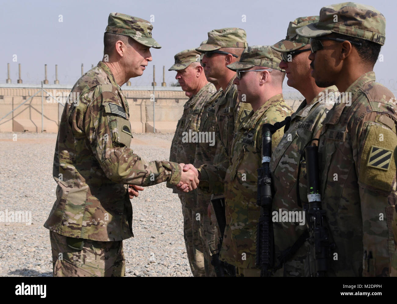 U.S. Army Soldiers with Task Force Marauder were presented with coins ...