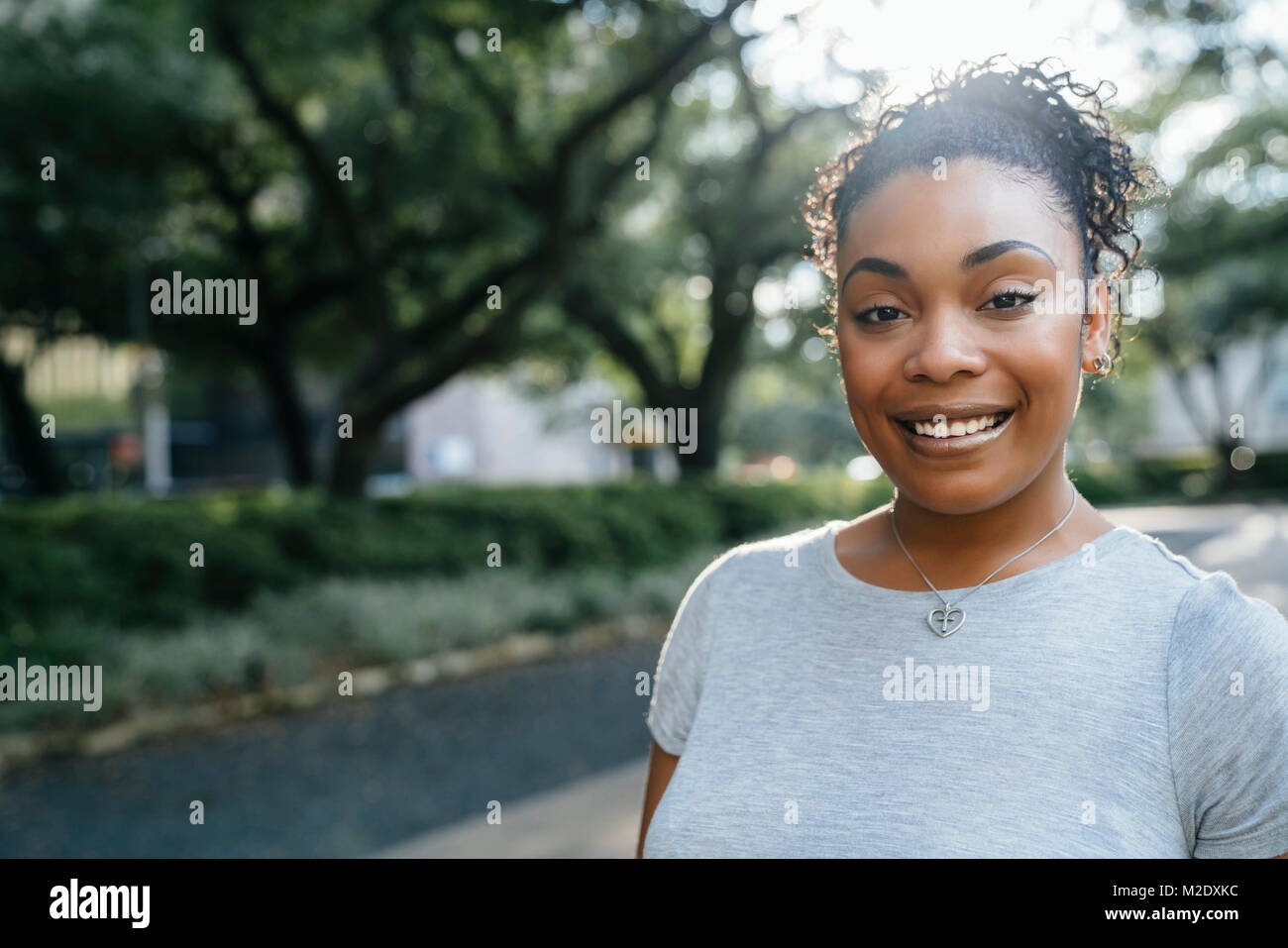 Close up portrait of smiling Black woman Stock Photo - Alamy