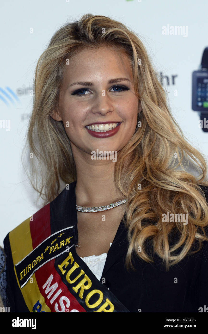 Missen auf der CeBIT: Caroline Noeding (Miss Germany 2013)  am Stand von Pearl auf dem Messegelände in Hannover am 05.03.2013 Stock Photo