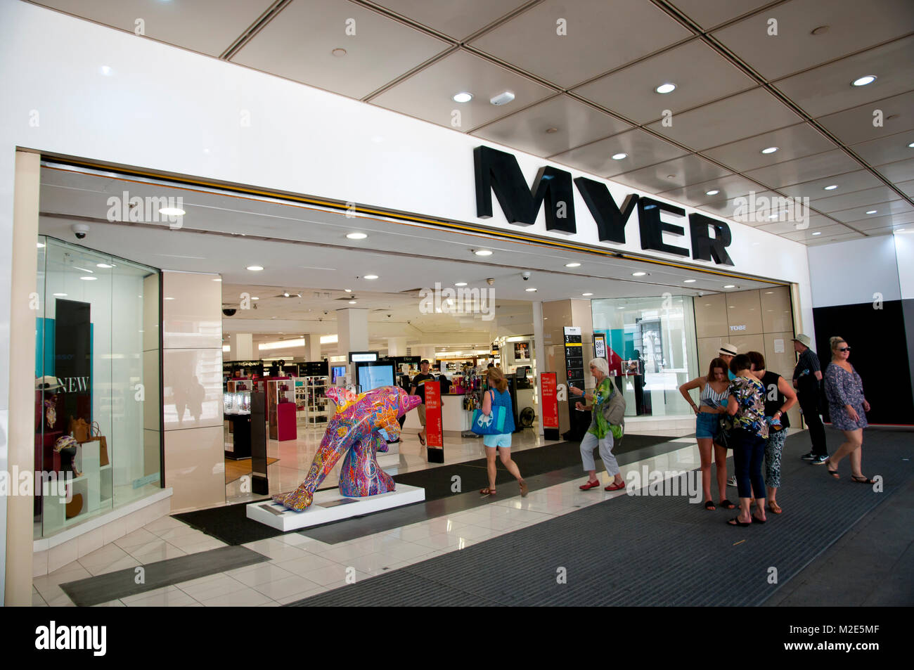 PERTH, AUSTRALIA - February 3, 2018: Myer is a popular department store chain trading in Australia Stock Photo