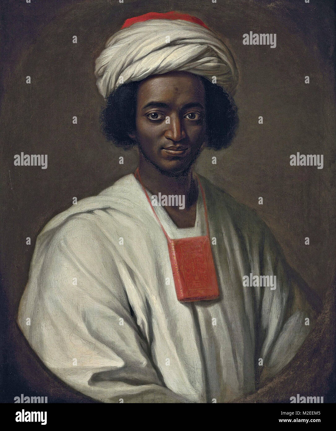 Portrait of Ayuba Suleiman Diallo, called Job ben Solomon (1701-1773) in African dress, with the Qu'ran around his neck by William Hoare Stock Photo